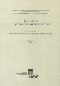 Römische Historische Mitteilungen, Band 56 (2014)