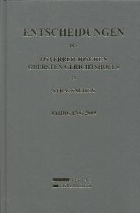 Entscheidungen des Österreichischen Obersten Gerichtshofes in Strafsachen