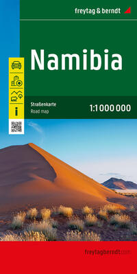 Namibia, Straßenkarte 1:1.000.000, freytag & berndt