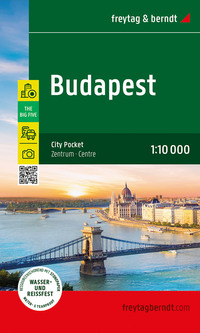 Budapest, Stadtplan 1:10.000, freytag & berndt