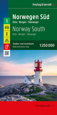 freytag & berndt Straßenkarte Norwegen Süd 1:250.000