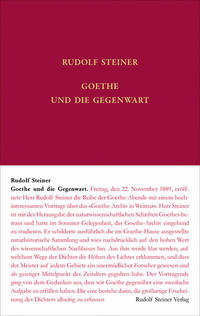 Goethe und die Gegenwart