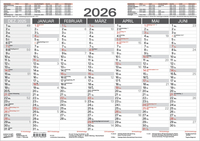 Tafelkalender A3 2026