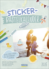 Foto-Malen-Basteln Bastelkalender mit Stickern 2026