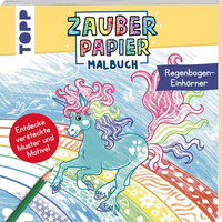 Zauberpapier Malbuch Regenbogen-Einhörner