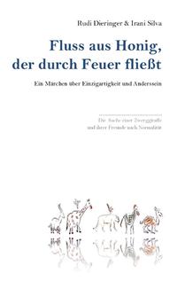 Fluss aus Honig, der durch Feuer fließt