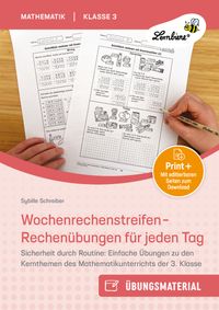 Wochenrechenstreifen - Rechenübungen für jeden Tag