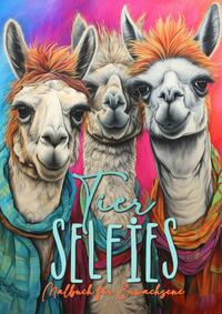 Tier Selfies Malbuch für Erwachsene
