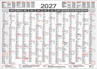 Tafelkalender A4 2027