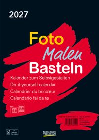 Foto-Malen-Basteln Bastelkalender A4 schwarz 2027