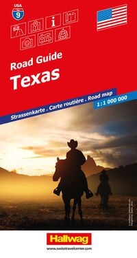 Hallwag Strassenkarte USA, Texas 1:1 Mio.