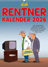 Uli Stein Rentnerkalender 2026: Monatskalender für die Wand