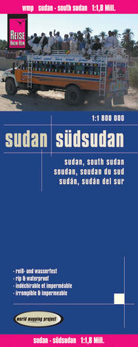 Reise Know-How Landkarte Sudan, Südsudan (1:1.800.000)