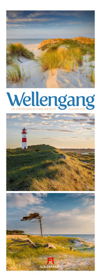 Wellengang Triplet-Kalender 2026 | Spaziergang entlang der Küste