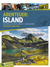 Island Wochenplaner Kalender 2026 | Die Insel aus Feuer und Eis