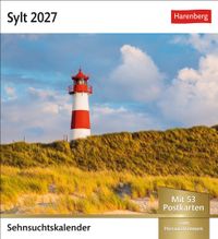 Sylt Sehnsuchtskalender 2027 - Wochenkalender mit 53 Postkarten