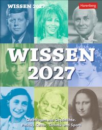 Wissen Tagesabreißkalender 2027 - Quizfragen aus Geschichte, Politik, Kultur, Technik und Sport