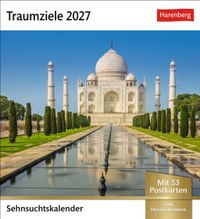 Traumziele Sehnsuchtskalender 2027 - Wochenkalender mit 53 Postkarten