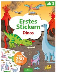 Erstes Stickern – Dinos