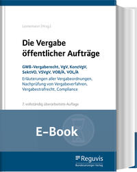 Die Vergabe öffentlicher Aufträge (E-Book)