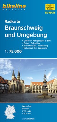 Radkarte Braunschweig und Umgebung (RK-NDS14)
