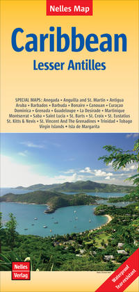 Nelles Map Landkarte Caribbean - Lesser Antilles 1:2,5 Mio.