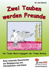 Zwei Tauben werden Freunde