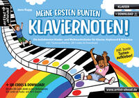 Meine ersten bunten Klaviernoten!