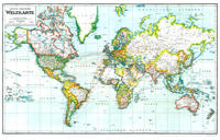 Hist. Karte: NEUE GROSSE WELTKARTE 1940 [gerollt]