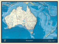 COLUMBUS Kontinentkarte Australien