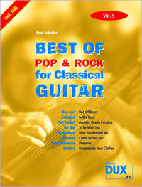 Best of Pop & Rock for Classical Guitar Vol. 5
