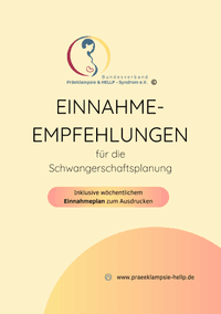 Einnahmeempfehlung für die Schwangerschaftsplanung