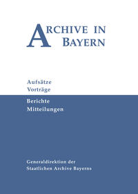 Archive in Bayern Band 9 (2016)