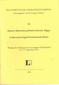 In memoriam Ingrid Strohschneider-Kohrs