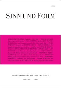 Sinn und Form 2/2014