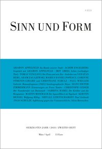 Sinn und Form 2/2018