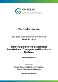 Tierschutzrechtliche Einordnung induzierbarer Transgen- und Knockout-Systeme
