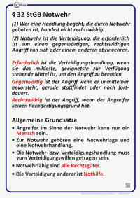 Lehrtafel § 32 StGB Notwehr
