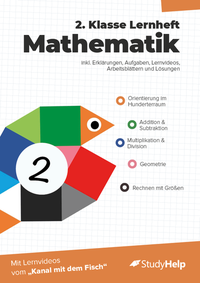 2. Klasse Mathematik Lernheft mit Lernvideos von 