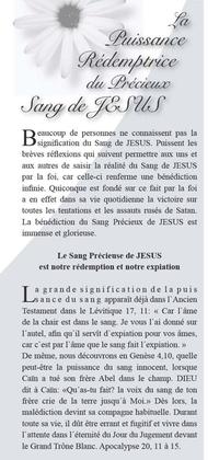 La Force rédemptrice du saint Sang de Jésus