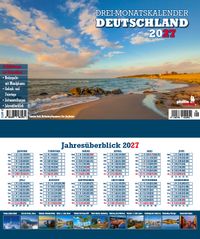 Drei-Monatskalender Deutschland 2027