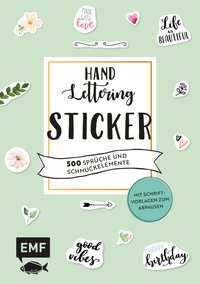 Handlettering-Sticker – 200 Sprüche und Schmuckelemente