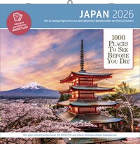 1000 Places to See Before You Die – Japan Broschürenkalender 2026 | Wandkalender 30 × 30 cm | Panorama-Motive & Notizkalendarium