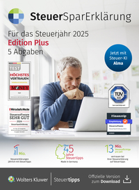 SteuerSparErklärung plus (Steuerjahr 2025)