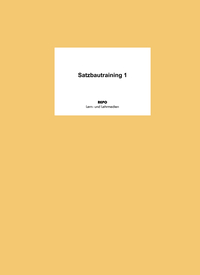 Satzbautraining 1