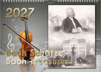 Komponisten-Kalender, Bach-Kalender, Musik-Kalender 2027, DIN A3