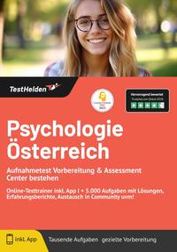 Psychologie Österreich: Aufnahmetest Vorbereitung & Assessment Center bestehen | Online-Testtrainer inkl. App I + 5.000 Aufgaben mit Lösungen, Erfahrungsberichte, Austausch in Community uvm!