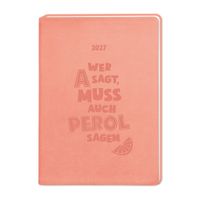Terminplaner Lederlook 2027 Peach