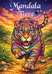 Mandala Tiere Malbuch für Erwachsene mit 50 schönen Ausmalmotiven