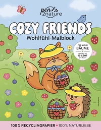 Cozy Friends: Wohlfühl-Malblock Cozy Coloring | Ausmalen und entspannen